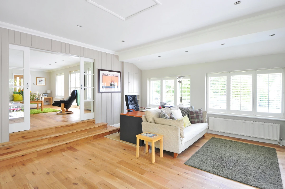 Professional floor repair in Clarksville home